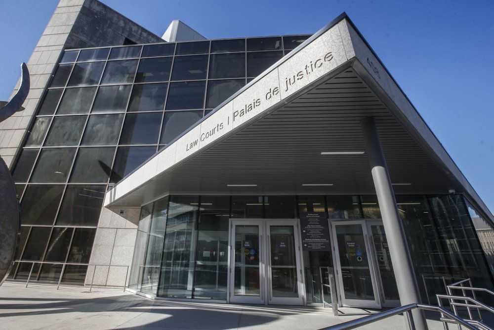 The Manitoba Law Courts building in Winnipeg on Wednesday, May 8, 2024. A judge has sentenced a Manitoba woman to 10 years in prison in the stabbing death of her ex-partner, whose killing has left a