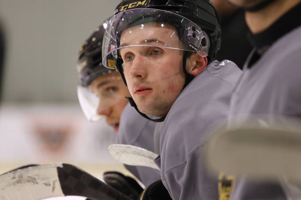 Rylen Roersma never played in Brandon as a Western Hockey League rookie, with the Manitoba and Saskatchewan teams congregating in Regina in the spring of 2021 for a shortened 24-game season due to the pandemic. (Perry Bergson/The Brandon Sun)