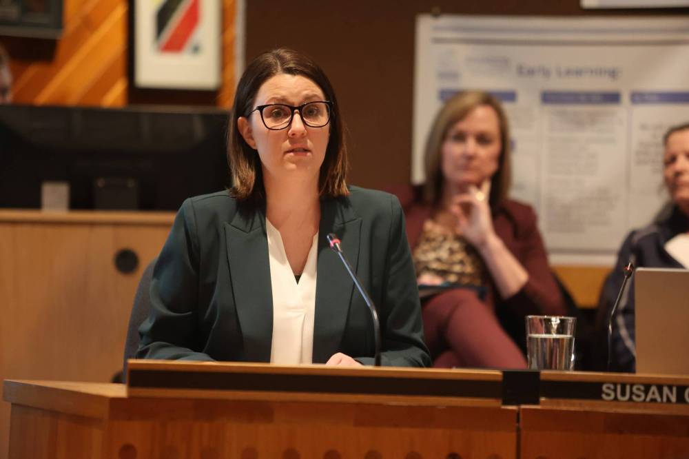 Brandon Chamber of Commerce vice-president Jennifer Ludwig says there are concerns about Manitoba's education funding model, as the province is one of the few that fund education primarily through property taxes. (Abiola Odutola/The Brandon Sun)