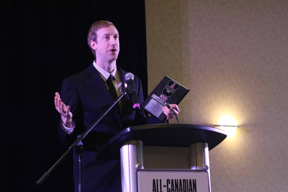 Winnipeg Wesmen head coach Chris Voth was named U Sports men's volleyball coach of the year on Thursday. (Thomas Friesen/The Brandon Sun)