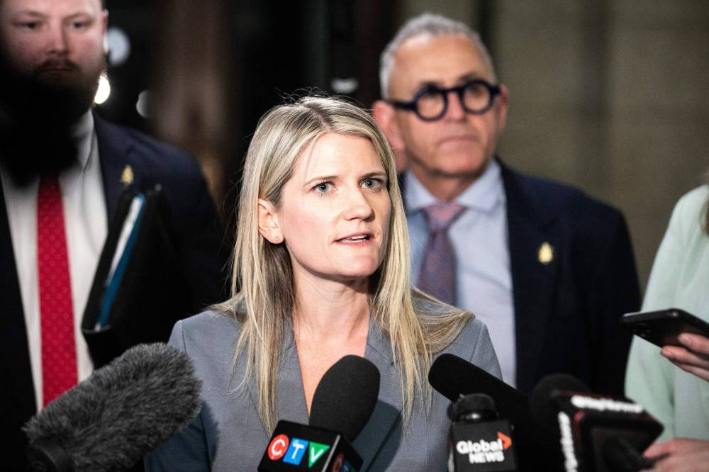 PC MLA Lauren Stone said other provinces have come up with strong trade strategies, pointing to Saskatchewan Premier Scott Moe announcing funding for a trade export program with international officers. (Mikaela MacKenzie/Winnipeg Free Press)