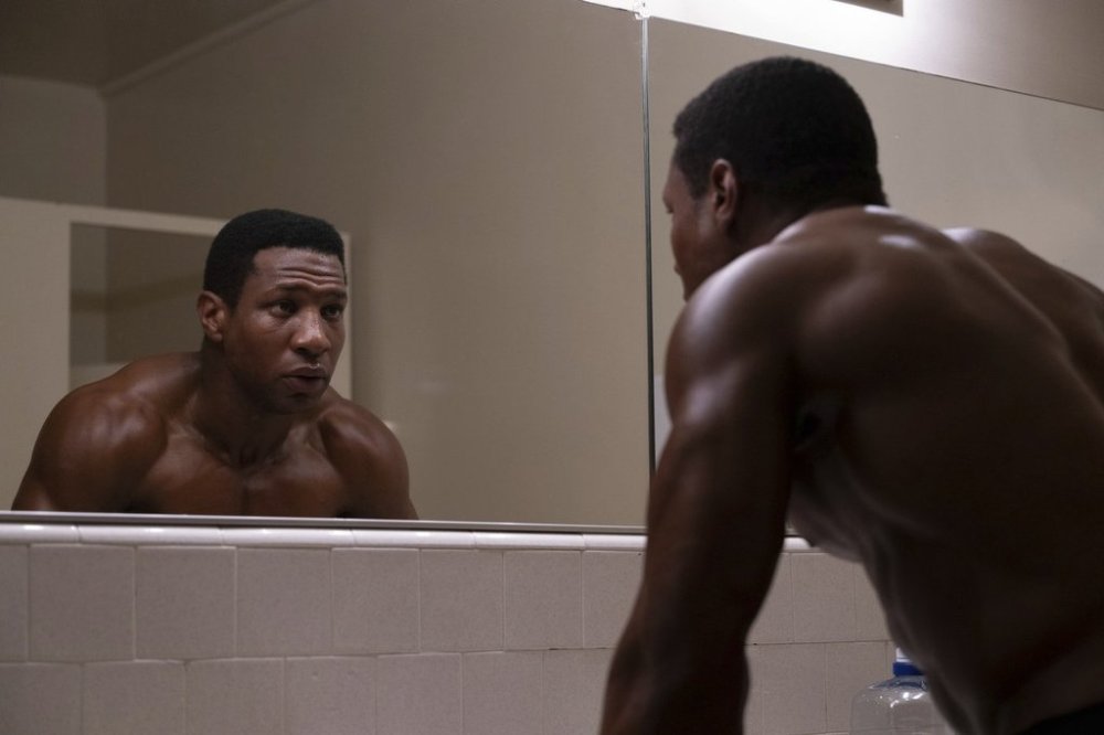 This image released by Briarcliff Entertainment shows Jonathan Majors in a scene from