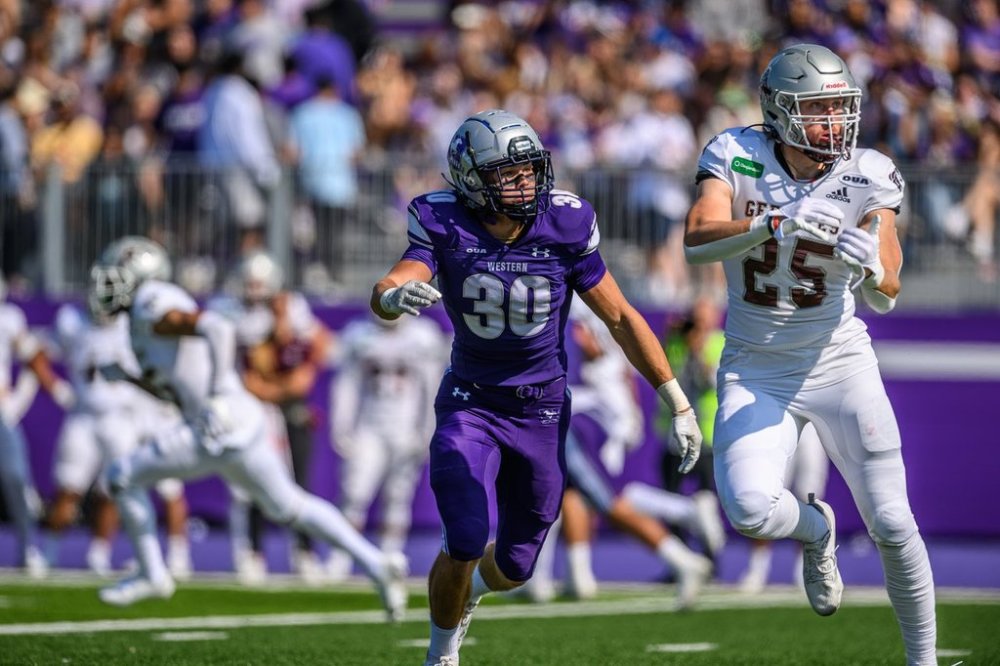 Western University Mustangs' Jackson Findlay, left, is shown in this undated handout photo. THE CANADIAN PRESS/HO, Brandon VandeCaveye, Western University Mustangs *MANDATORY CREDIT*