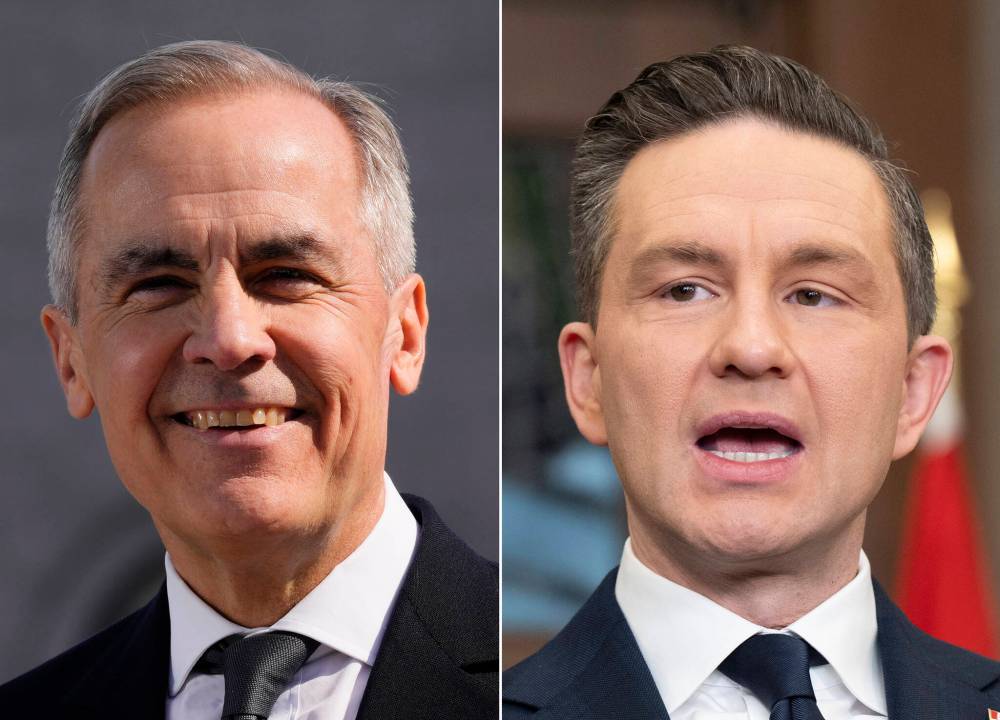 Deveryn Ross writes that on election day, Canadians must choose between Liberal Leader Mark Carney’s plan to reduce the Canada-U.S. trading relationship and Conservative Leader Pierre Poilievre’s plan for a deeper, more integrated economic relationship between the two nations. (The Canadian Press files)