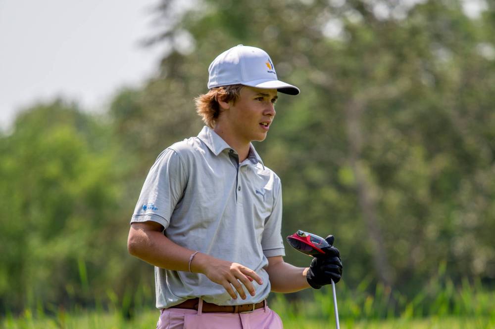 Brandon’s Hunter Oakden is playing his first men’s amateur golf tournament today at the Golf Manitoba match play qualifier in Winkler. (Photo courtesy Golf Manitoba)