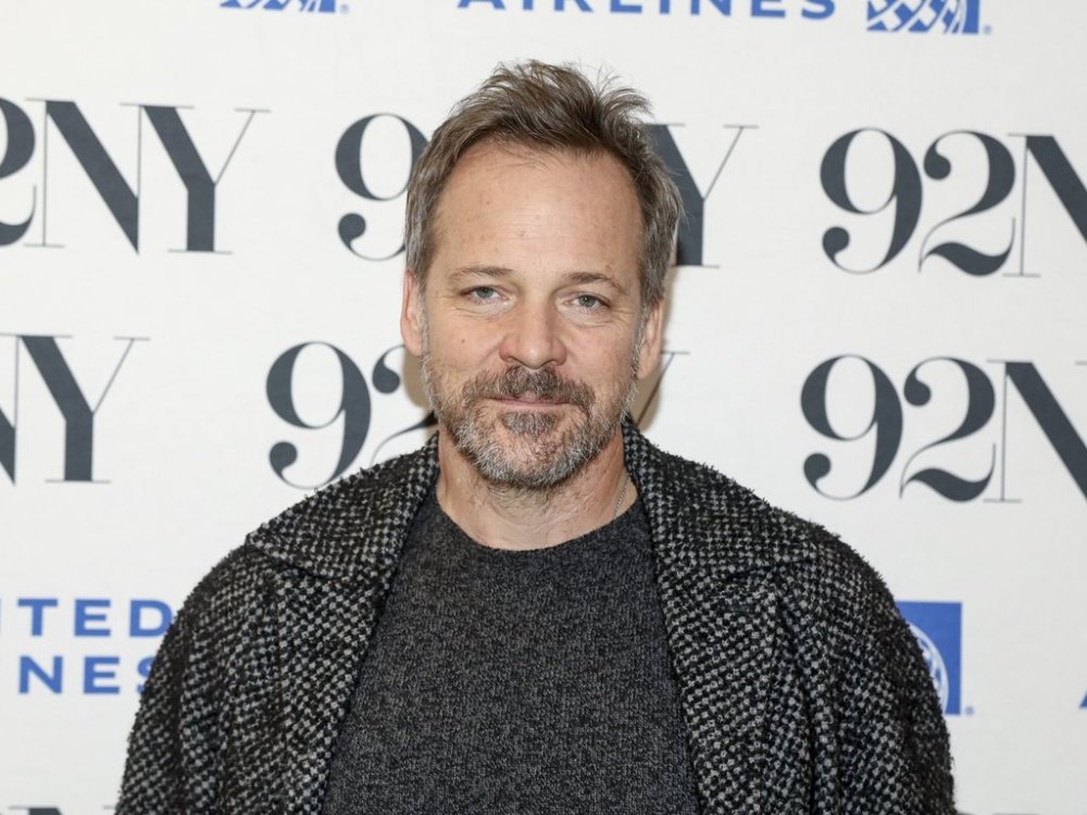 FILE - Actor Peter Sarsgaard poses backstage before discussing the film