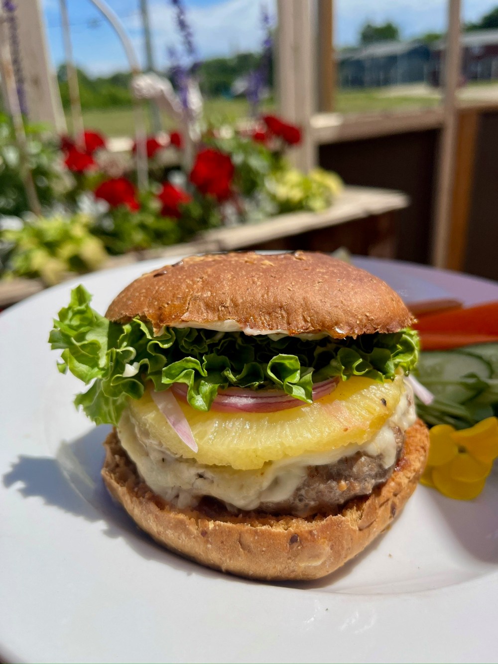 The Aloha burger created by kitchen staff at Lady of the Lake Shop Cafe and Pub in Brandon. With every sale of the burger, $1 will be donated to the local United Way's Tools for Schools campaign. (Submitted)