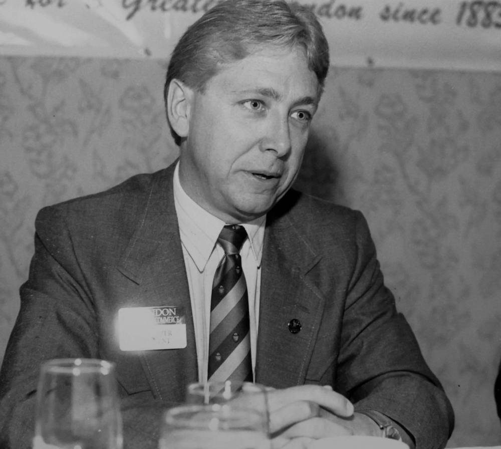 Brandon businessman Bob Mazer, seen here in his role as president of the Brandon Chamber of Commerce. Mazer was president of the chamber from 1990-91. (The Brandon Sun files)