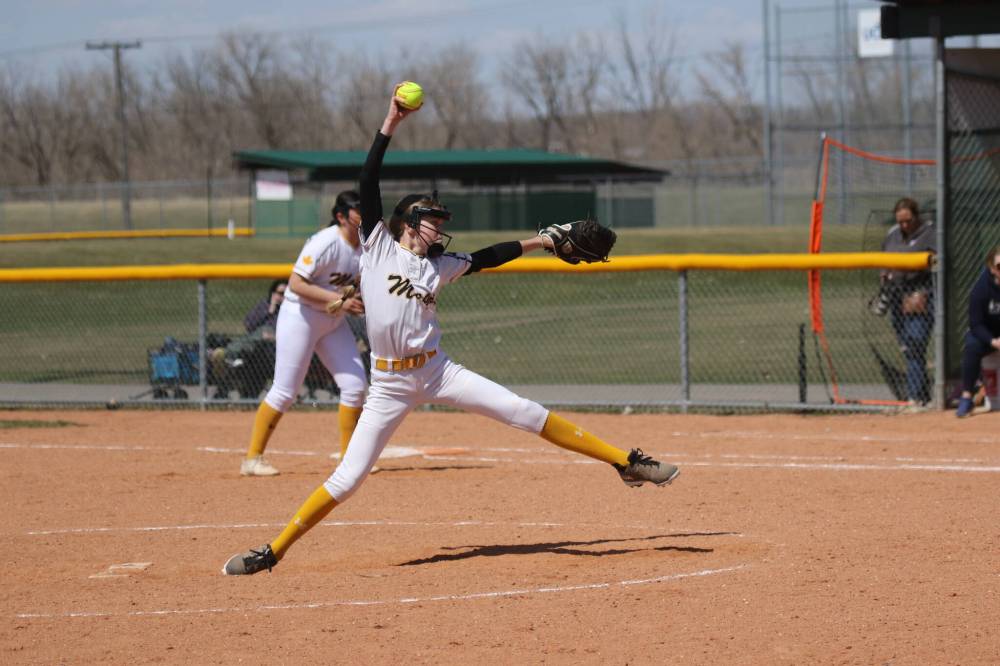 Bryelle Simard is one of four pitchers the U13 Westman Magic will rely upon at provincials this weekend. (Thomas Friesen/The Brandon Sun)