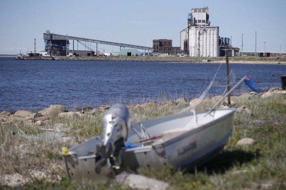 The Port of Churchill is shown from The Flats area of Churchill, Man., in July 2018. Prime Minister Mark Carney has suggested a major upgrade to the port could be a priority national project, but it would be a mammoth undertaking that goes beyond the port itself. (The Canadian Press)