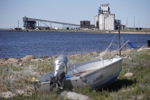 The Port of Churchill is shown from The Flats area of Churchill, Man., on Wednesday, July 4, 2018. THE CANADIAN PRESS/John Woods