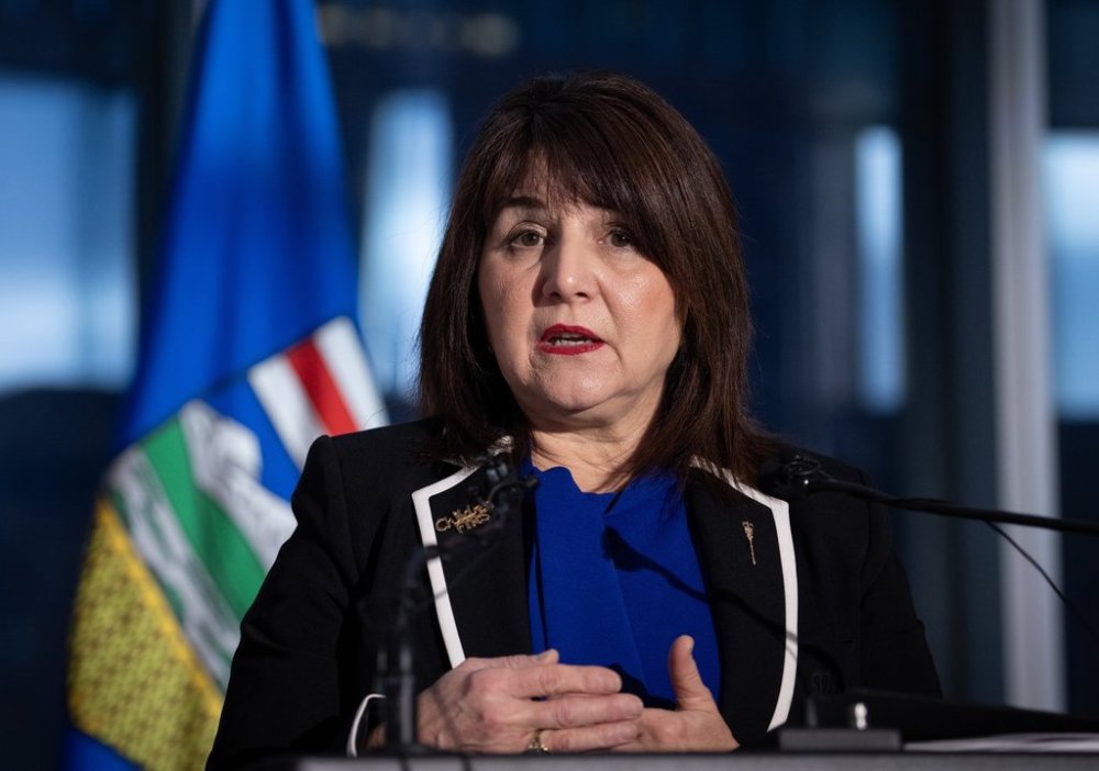 Adriana LaGrange, Minister of Primary and Preventative Health Services for Alberta, makes a health care announcement in Calgary on Thursday, Dec. 21, 2023. THE CANADIAN PRESS/Todd Korol