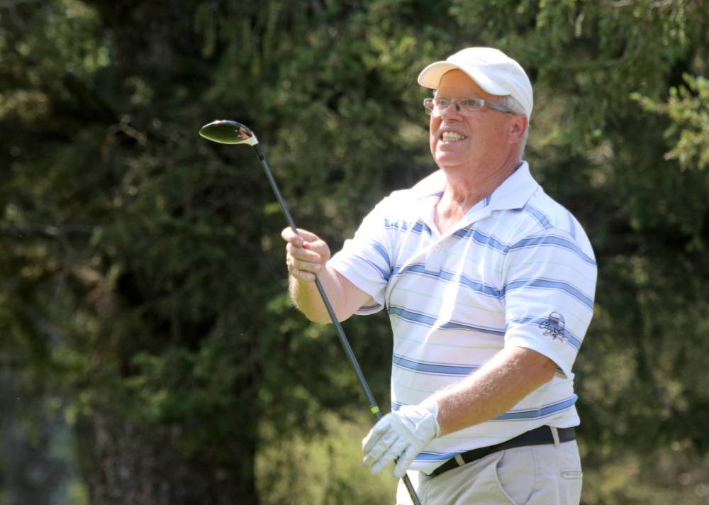 Dale Murray beat Darren Penny 3 and 1 to reach the Tamarack masters men’s semifinals on Wednesday. (Thomas Friesen/The Brandon Sun)