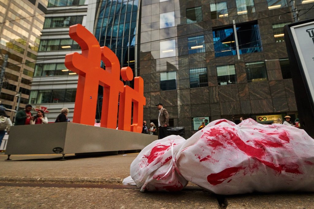 Protest against film about Israeli general breaks out on TIFF’s Festival Street