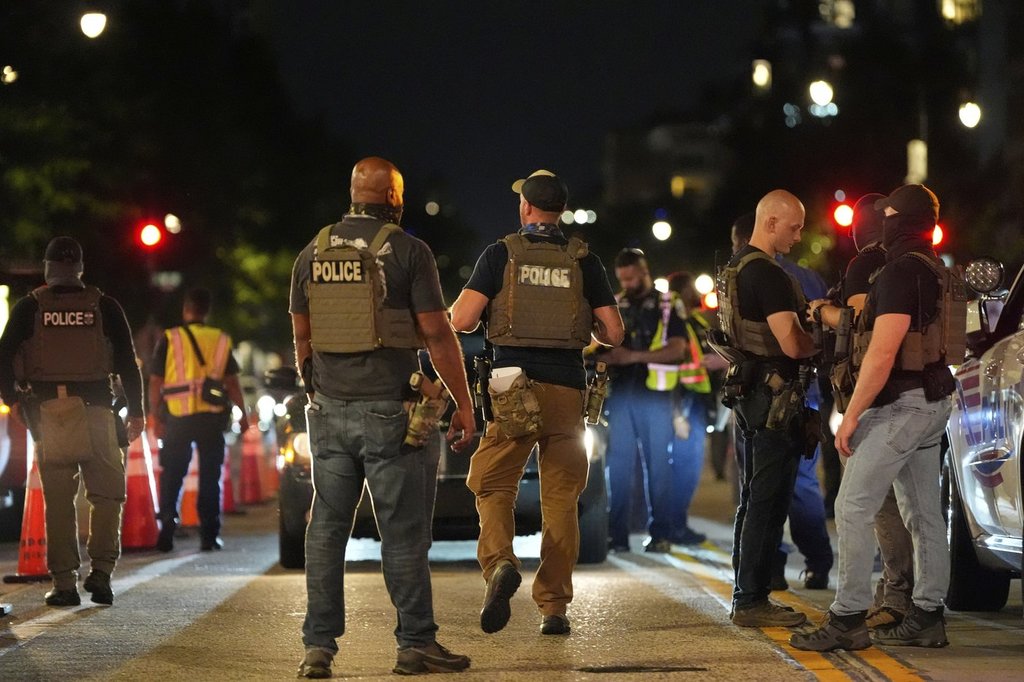 DC residents protest as White House says federal agents will be on patrol 24/7