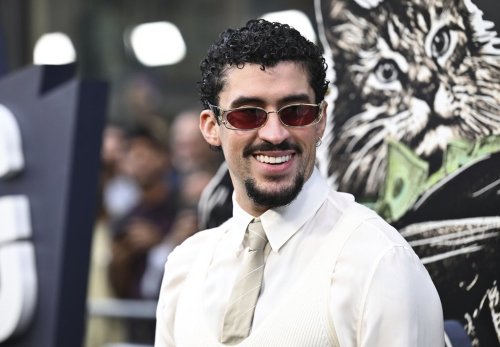 Benito Antonio Martinez Ocasio (aka Bad Bunny) attends the premiere of 
