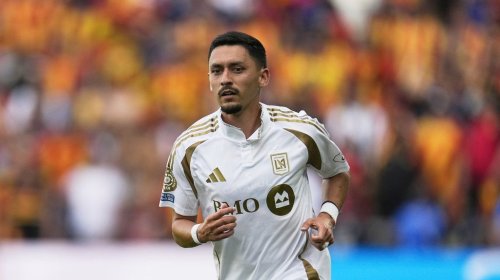 Los Angeles FC's Mark Delgado during the Club World Cup Group D soccer match between Los Angeles FC and ES Tunisie in Nashville, Tenn., Friday, June 20, 2025. (AP Photo/George Walker IV)