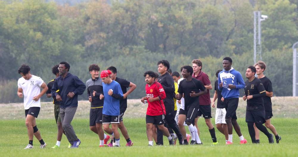 Assiniboine College Cougars soccer coach Chris McLachlan feels he has one of his deepest and most talented teams entering the MCAC regular season. (Thomas Friesen/The Brandon Sun)