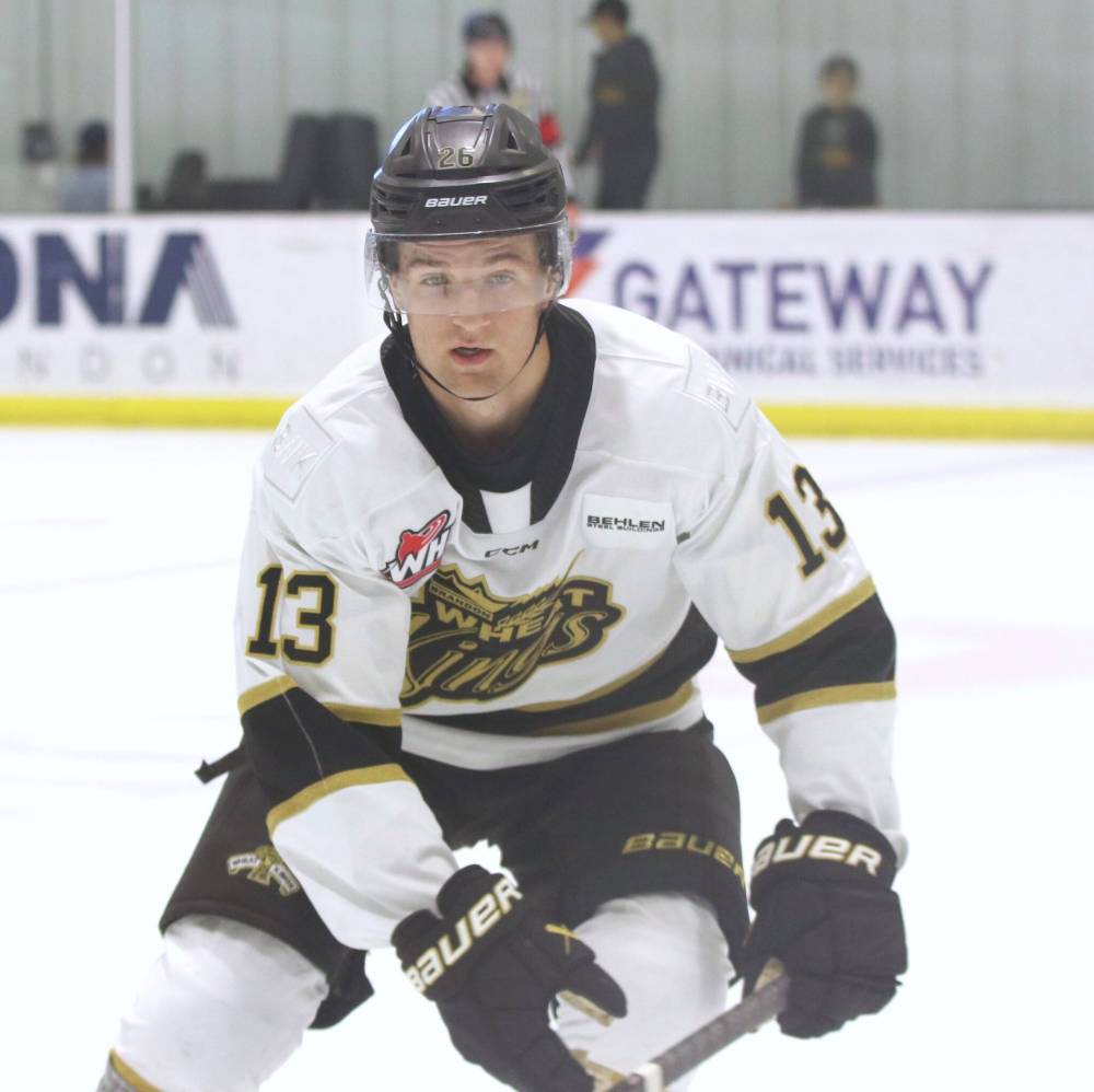 Brandon Wheat Kings forward Luke Mistelbacher was acquired in a blockbuster deal on Western Hockey League draft with the Swift Current Broncos after an incredible 2024-25 season for the Steinbach sniper. (Perry Bergson/The Brandon Sun)
Sept. 4, 2025