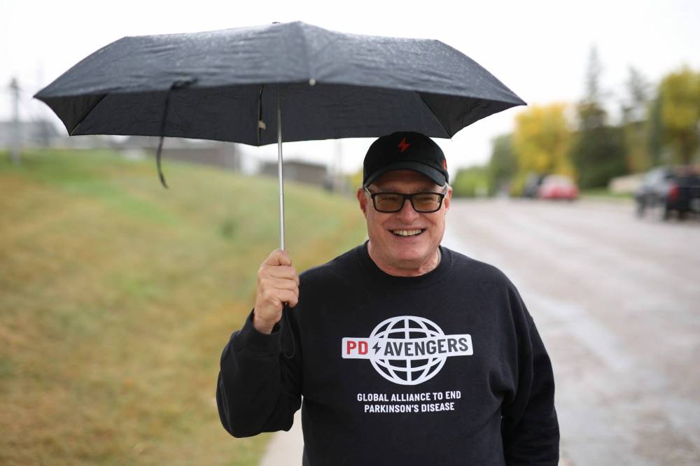 Brad Gordon will be taking part in the Parkinson Canada SuperWalk in Winnipeg this Saturday. Gordon was diagnosed with Parkinson’s disease about three years ago. (Tim Smith/The Brandon Sun)