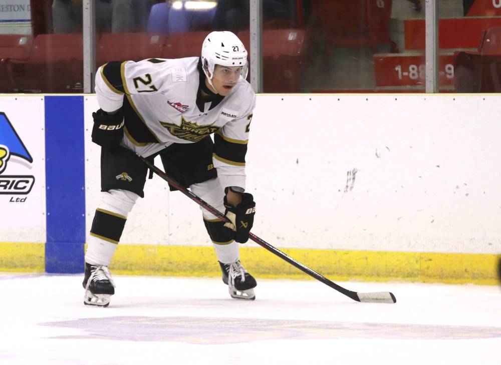Defenceman Max Lavoie signed with the Brandon Wheat Kings on Monday, which means he's made the cut to start the season in the Western Hockey League. (Perry Bergson/The Brandon Sun)