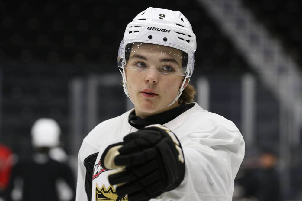 Jaxon Jacobson will become the top centre for the Brandon Wheat Kings after Roger McQueen chose to play college hockey this winter. (Perry Bergson/The Brandon Sun) Sept. 16, 2025