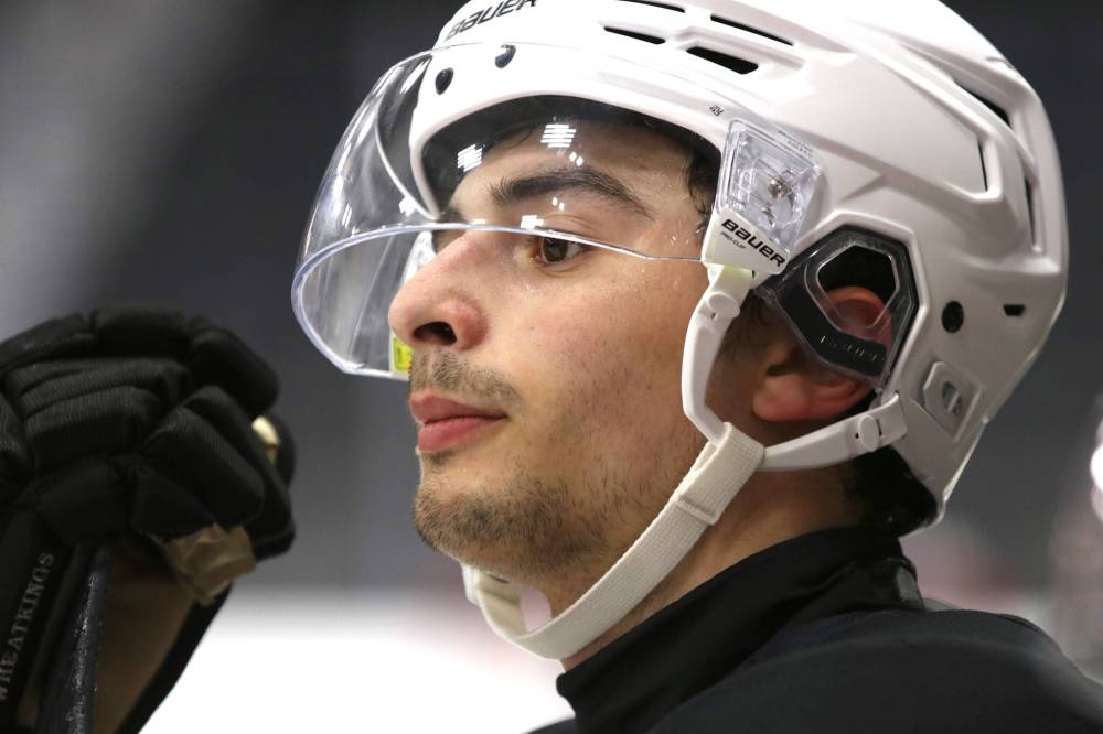 Defenceman Gio Pantelas enters his National Hockey League draft season after playing with Canada at the Hlinka Gretzky Cup this summer. (Perry Bergson/The Brandon Sun)