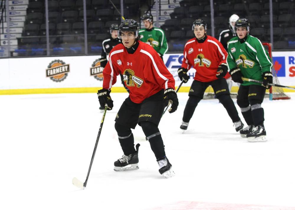 Brandon Wheat Kings forward Jordan Gavin, who plays on the team’s top line, said the team can't sacrifice defence for the sake of offence. (Perry Bergson/The Brandon Sun)
Sept. 27, 2025