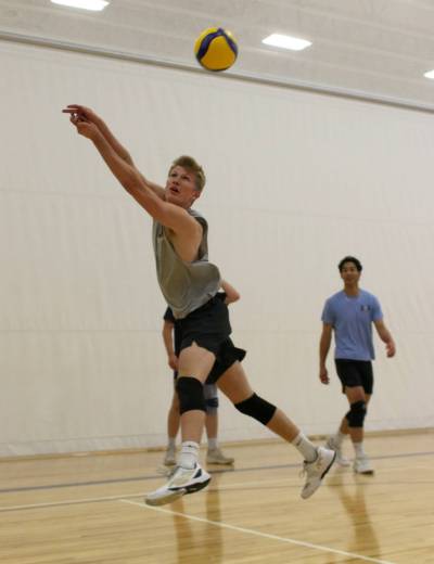 Brandon University Bobcats outside hitter Liam Pauls is one of just three starters returning from last year’s U Sports men’s volleyball final lineup. (Thomas Friesen/The Brandon Sun)