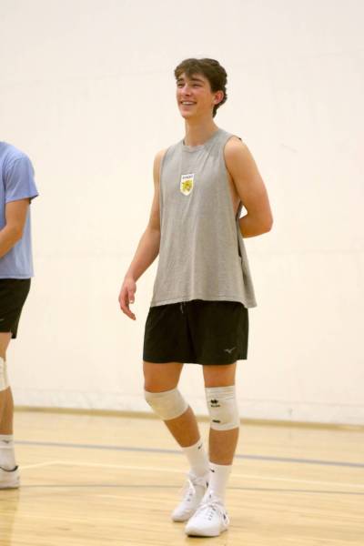 Brandon University Bobcats setter Matt Lefebvre is excited about his rookie class and the future with promising recruits coming down the pipeline. (Thomas Friesen/The Brandon Sun)