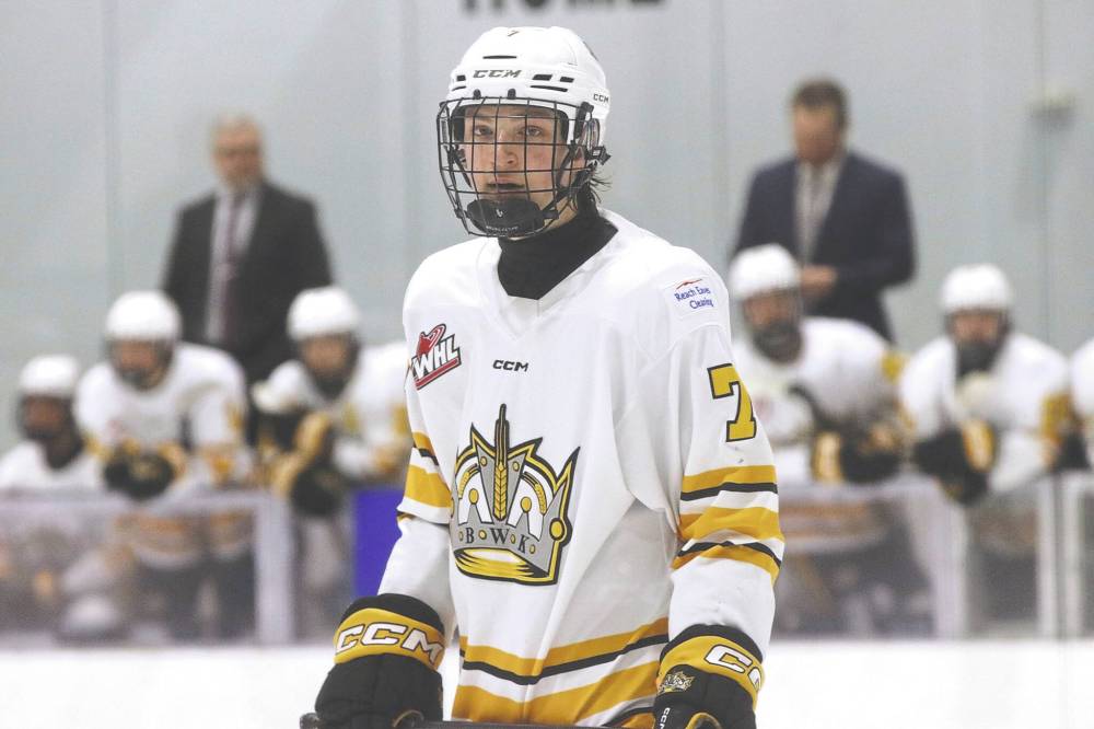Reid Nicol and the Brandon Wheat Kings are hungry to reclaim the Manitoba U18 AAA Hockey League title this season. (Perry Bergson/The Brandon Sun)