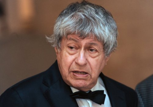 Czech author Ivan Klima is pictured after receiving the Ferdinand Peroutka Journalism Prize in Prague, Czech Republic, on Feb. 6, 2014. (Michal Dolezal/CTK via AP)