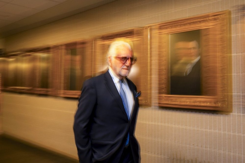 Just for Laughs founder Gilbert Rozon arrives at the courthouse for his civil trial in Montreal on Monday, Sept. 22, 2025. THE CANADIAN PRESS/Christopher Katsarov