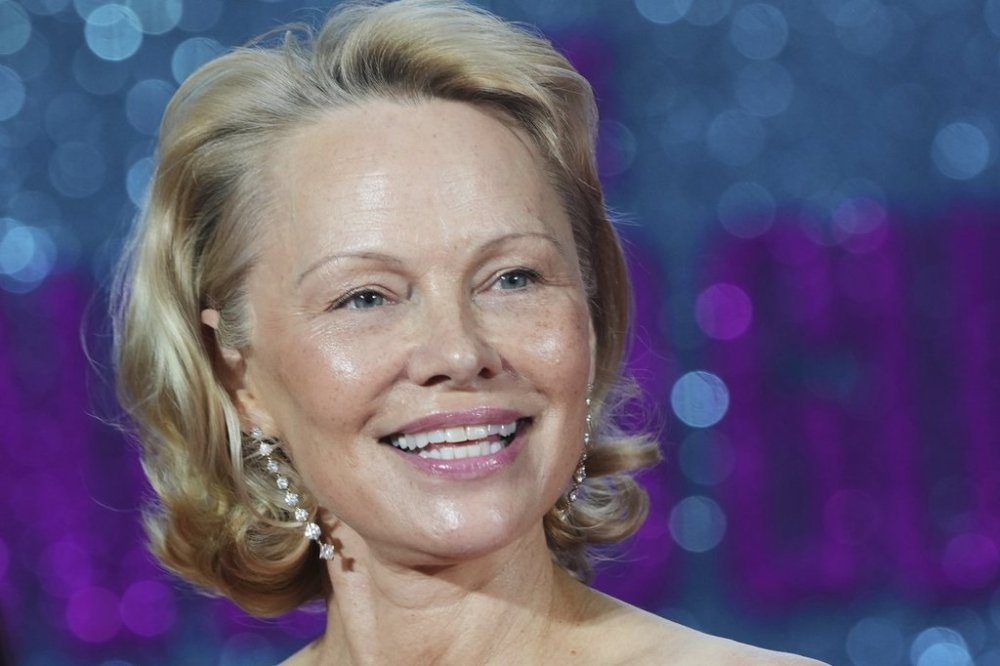 FILE - Pamela Anderson appears at the premiere of the film