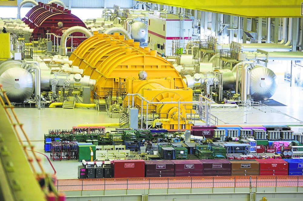 Steam turbines at the Darlington nuclear facility in Courtice, Ont., are shown in October 2014. Dave Taylor writes that it's odd that a small modular reactor is among the projects that made Prime Minister Mark Carney's list of nation building projects. (The Canadian Press)