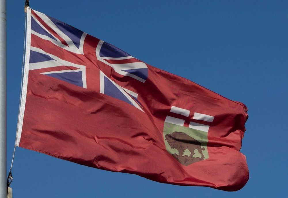 The flag of Manitoba flies on Monday, Nov. 1, 2021 in Ottawa. THE CANADIAN PRESS/Adrian Wyld<