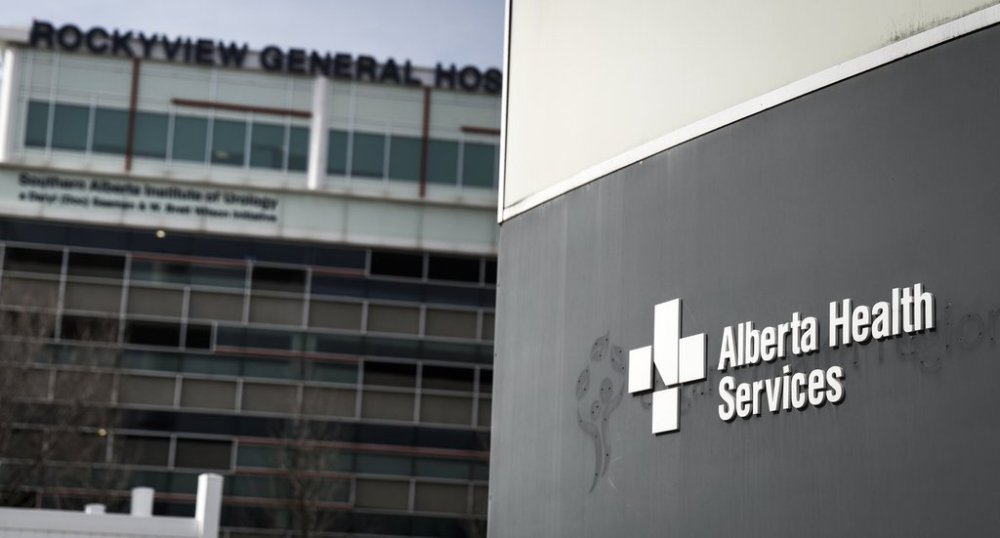 An Alberta Health Services sign is pictured outside the Rockyview General Hospital in Calgary, Thursday, March 20, 2025.THE CANADIAN PRESS/Jeff McIntosh