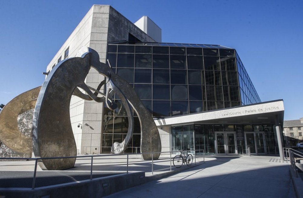 The Manitoba Law Courts building in Winnipeg on Wednesday, May 8, 2024. THE CANADIAN PRESS/John Woods