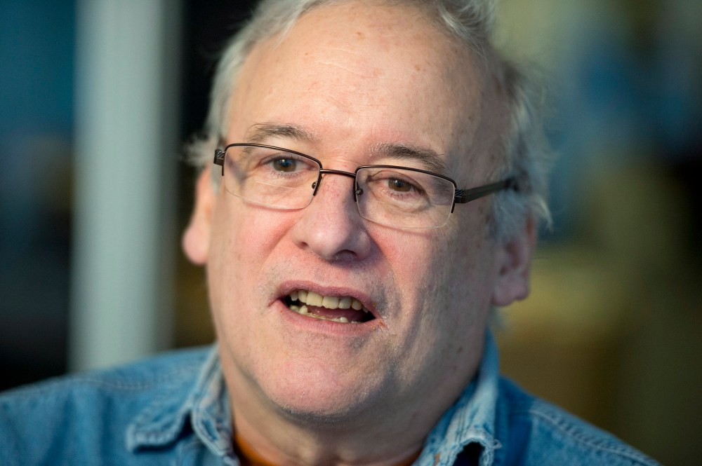 Children’s author Robert Munsch is shown during a 2014 interview. Munsch recently said he has decided on a medically assisted death due to his dementia diagnosis. (The Canadian Press files)