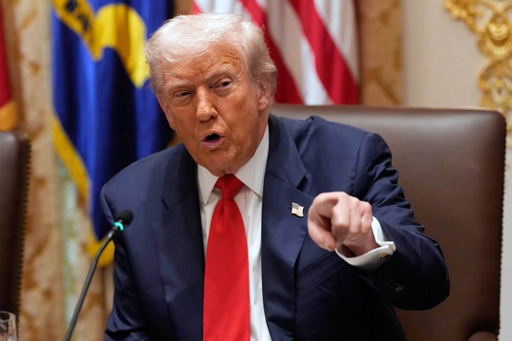 U.S. President Donald Trump speaks at the White House earlier this week. (The Associated Press)