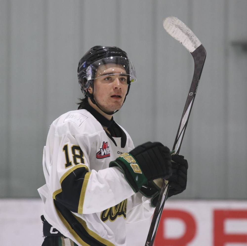 Ryan Boyce was planning on heading to college so he headed to the BCHL last season, but after the NCAA decided to allow major junior players, was thrilled to join the team that drafted him, the Brandon Wheat Kings. (Perry Bergson/The Brandon Sun)