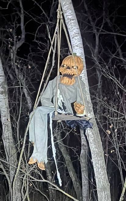 A ghoul at the haunted forest at Lucky Break Ranch. The ranch offers a pumpkin carving contest, a bouncy castle, a concession stand, outdoor movies, a haunted forest walk and carnival games. (Submitted)