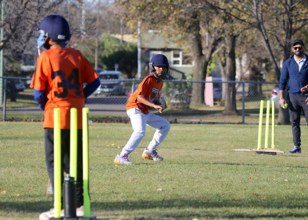 Maryland Park was the second school to organize junior high cricket team in Brandon. (Thomas Friesen/The Brandon Sun)