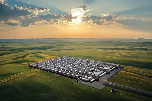A rendering of the Deep Sky carbon-capture facility announced for southwestern Manitoba. (Supplied)