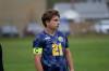 Brandon University’s Nathan Chubaty and the other eight Bobcat soccer seniors were recognized at their final regular-season home games at the Healthy Living Centre field on Sunday. The Bobcat men and women both blanked the St. Boniface Les Rouges. (Photo courtesy Bobcat Athletics)