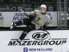 Brandon Wheat Kings forward Jaxon Jacobson hops over the boards to join a drill at practice on Wednesday. Jacobson, who turns 17 in mid-December, said the team is making strides but needs to be better to start games. (Perry Bergson/The Brandon Sun)