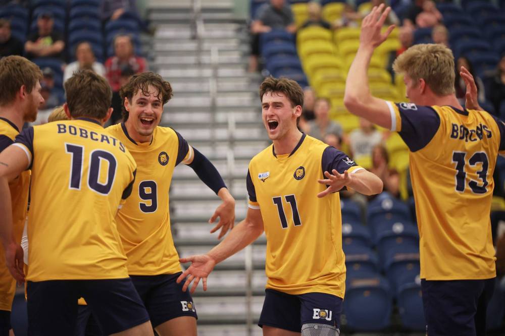 The Brandon University Bobcats begin their U Sports men’s volleyball national title defence at UBC on Friday, opening the Canada West regular season. (Tim Smith/The Brandon Sun).