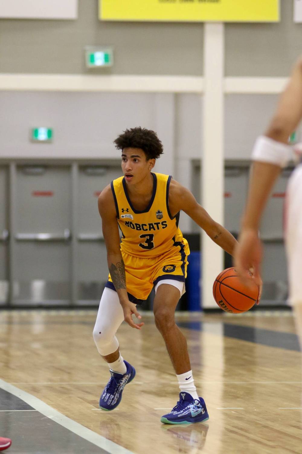 Malik Brown scored 10 points for the Bobcats. (Thomas Friesen/The Brandon Sun)