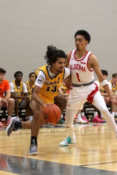 Munroop Gill led the Brandon University Bobcats with 16 points in an 89-72 win over the Algoma Thunderbirds in pre-season men’s basketball action at the Healthy Living Centre on Thursday. (Thomas Friesen/The Brandon Sun)