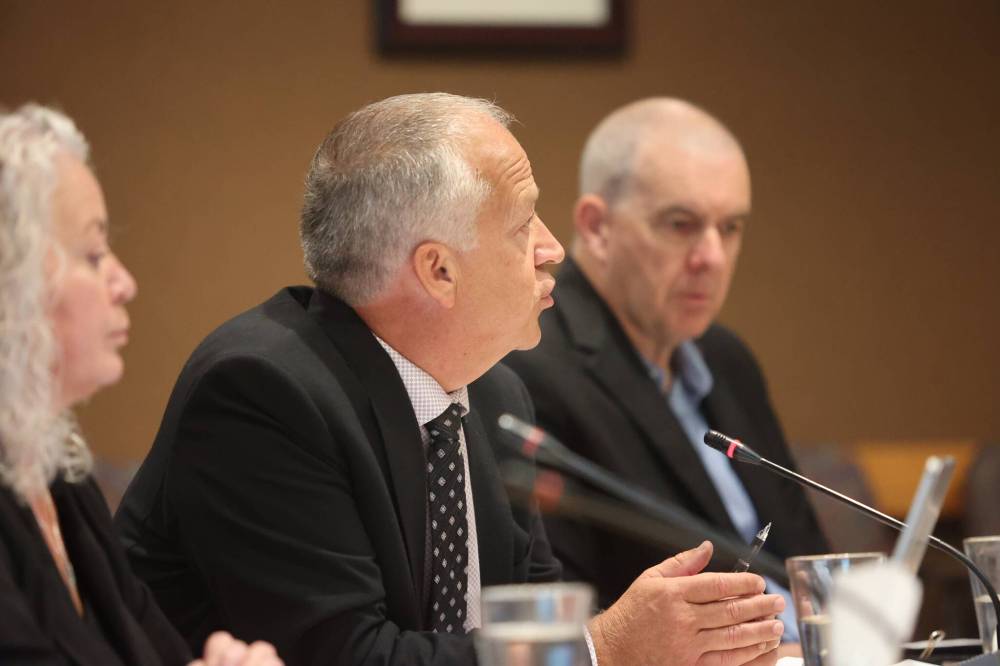 Brandon School Division Supt. Mathew Gustafson (middle) says the division’s cumulative net mobility in 2024-25 was 55 students higher than in 2023–24, suggesting a continued upward trend in enrolment. (Abiola Odutola/The Brandon Sun files)